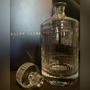 New Ralph Lauren Stirling Crystal Decanter